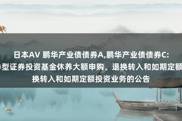 日本AV 鹏华产业债债券A,鹏华产业债债券C: 鹏华产业债债券型证券投资基金休养大额申购、退换转入和如期定额投资业务的公告