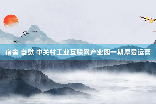 宿舍 自慰 中关村工业互联网产业园一期厚爱运营