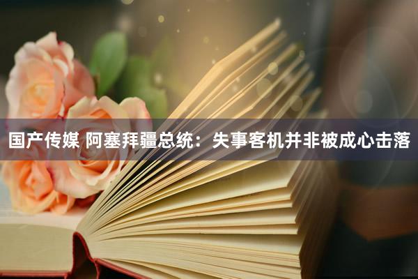 国产传媒 阿塞拜疆总统：失事客机并非被成心击落