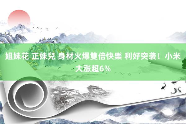 姐妹花 正妹兒 身材火爆雙倍快樂 利好突袭！小米大涨超6%