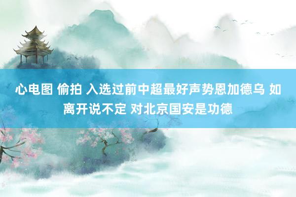 心电图 偷拍 入选过前中超最好声势恩加德乌 如离开说不定 对北京国安是功德