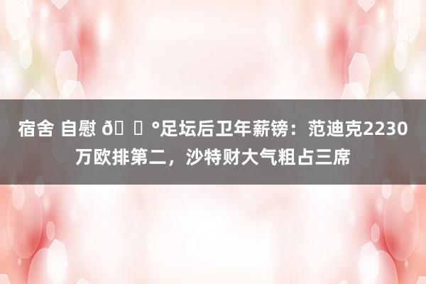 宿舍 自慰 💰足坛后卫年薪镑：范迪克2230万欧排第二，沙特财大气粗占三席